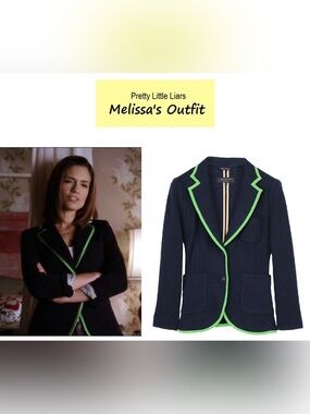 ASO Pretty Little Liars Rag & Bone Bromley Merino Wool Blazer Navy M